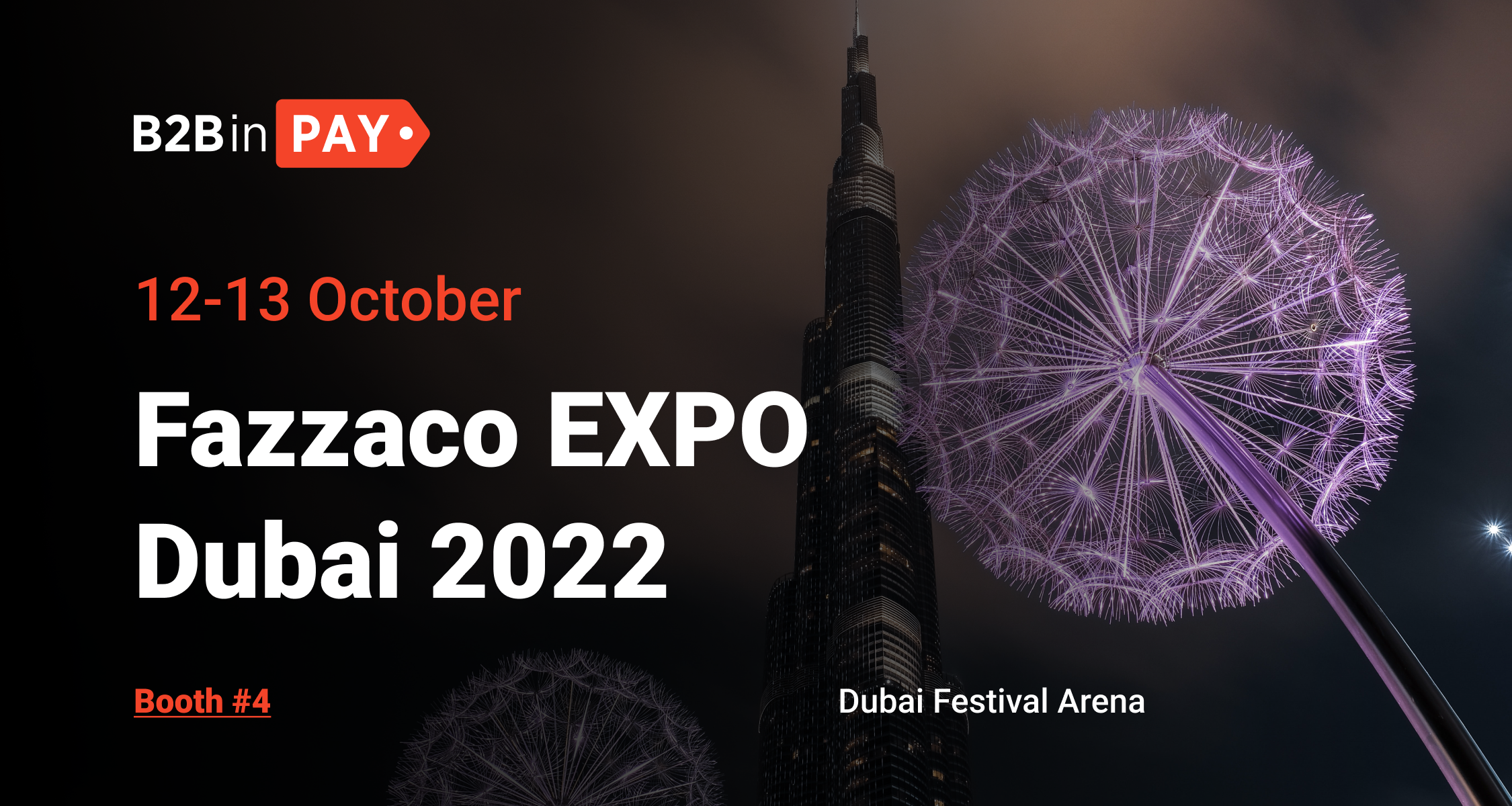 B2BinPay to Exhibit at Fazzaco Expo Dubai 2022