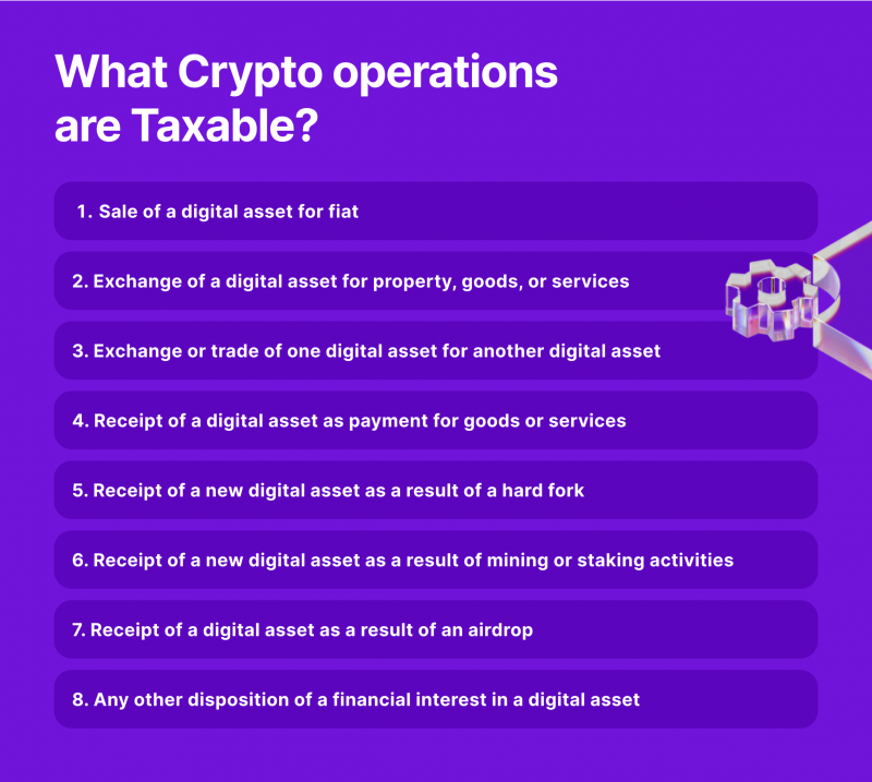 examples of taxable crypto events