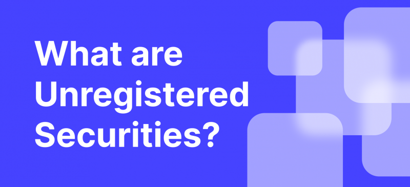 what are unregistered securities in crypto?