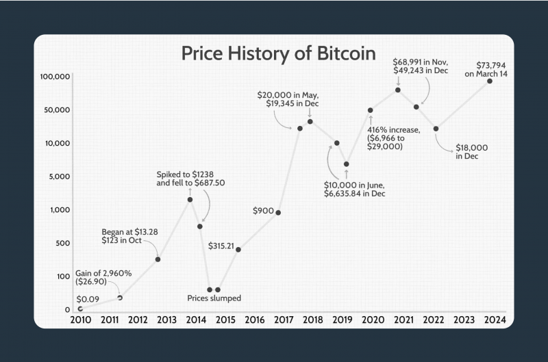 Bitcoin price record chart