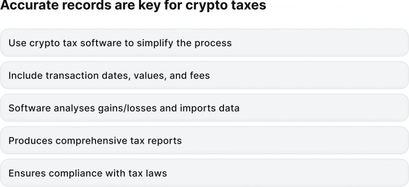 accurate records for taxation