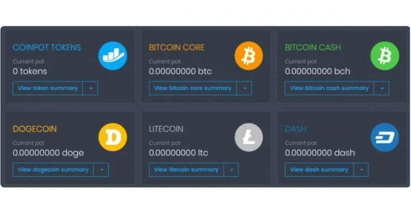 Moon Bitcoin dashboard