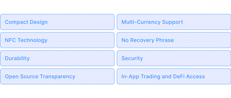 Key Features of Tangem Wallet