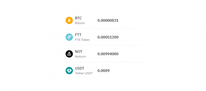 crypto dust example