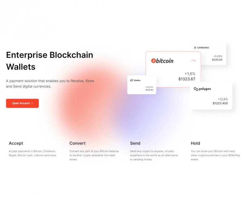 Wallet-as-a-Service Solution (Enterprise Wallets) by B2BINPAY