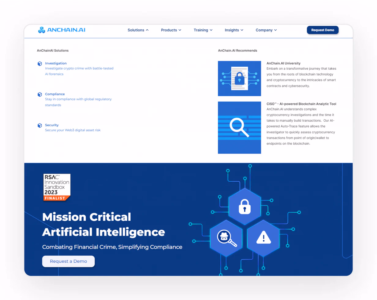 AnChain.AI blockchain analytics tool