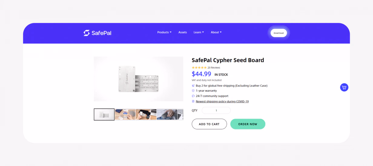 SafePal-Cypher-seed-phrase-storage