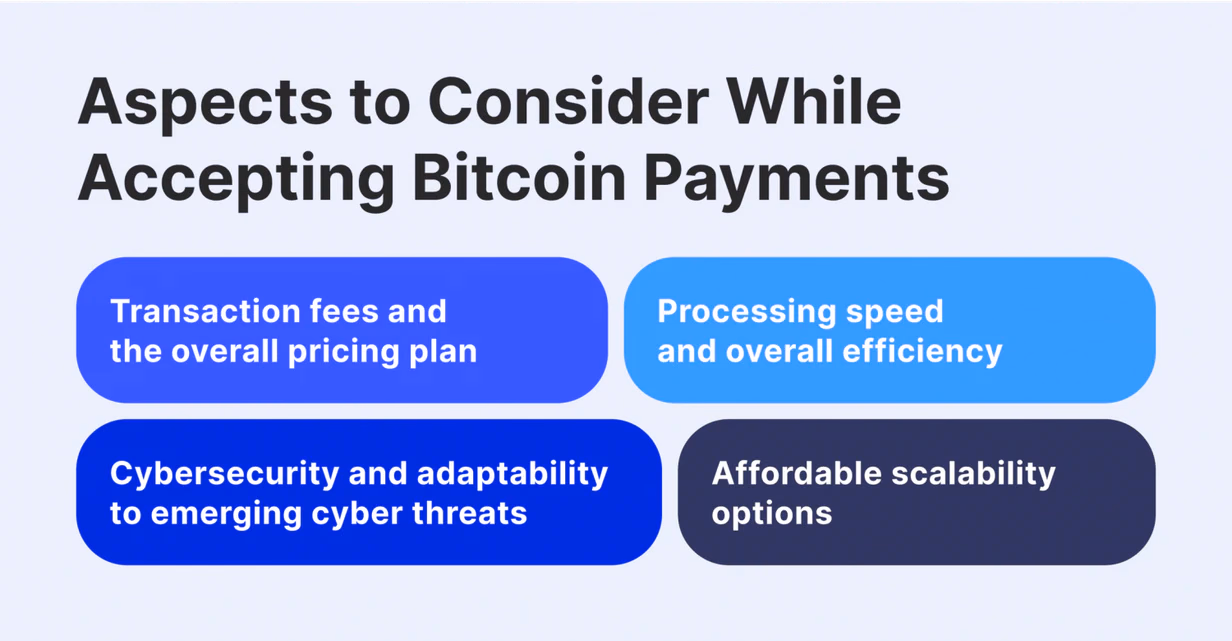 Aspects to Consider while Accepting Bitcoin Payment