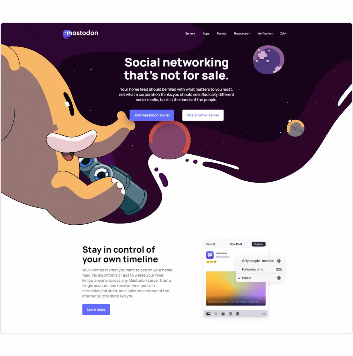 blockchain social media platform Mastodon